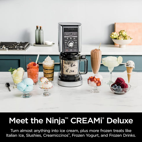 2 Pack, NC500 1 XSKPNTLD2 Ninja Creami Deluxe Pints Compatible with Series Creami Deluxe Ice Cream Makers, Genuine