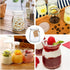 6.7oz 20Pack, (Set 20) Small Glass Jars Clear Glass Pudding Jars with PE Lids and Tags, Spice Jars/Glass Jelly