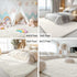 4x5.9 OLANLY Area Rugs for Living Room Bedroom, Machine Washable ft Soft Fluffy Shaggy Bedside Rug, Indoor Floor Carpet