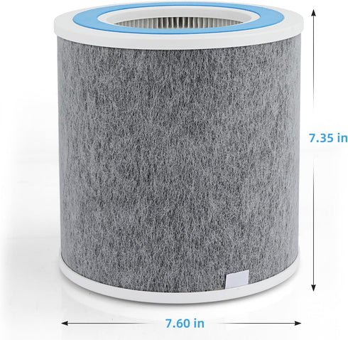 Shark HP102 HP102PET Clean Sense Replacement Filter, Compatible with HP102, HP100, HC450 Series, 2 Pack Gray