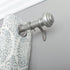 Decopolitan 1-Inch Urn Single Window Treatment Rod Set, 36 to 72-Inch, Antique Silver