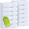 Wealuxe White Washcloths 12 Pack - 600 GSM 100% Ring-Spun Cotton Wash