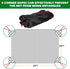 25'x50' 2" BSTPCOO Bird Netting with Mesh Garden Net with Bird Scare Tape, Avian Nettings for Chicken Coop Roof, Heavy