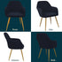 Yonus Sets, (1, Dining Room Chair Slipcovers - Parsons Chair Covers Armchair Protector, Removable Seat Slipcover
