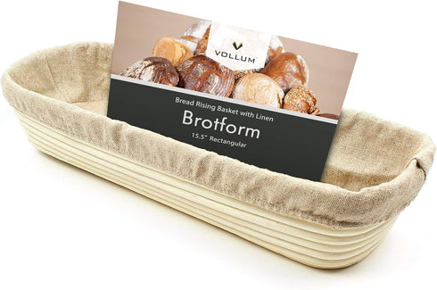 Banneton Bread Proofing Basket Handwoven Rattan Banneton for Artisan Sourdough, Includes Linen