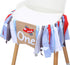 Baci 1st Airplane Highchair Banner for Birthday - First Birthday Decor, Photo Booth Props, Best Party Supplies