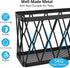 YIGII 3 Pack Adhesive Cabinet Organizer Storage, Wall Mounted Lid Organizer for Tupperware - Black Stainless Steel