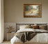 xikafou 3D Countryside Textured Canvas Wall Art Vintage Carved Gold Frame Duck With Ducklings Farmhouse Vintage Relief