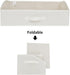 GRANNY SAYS Shelf Storage Baskets, Clothes Storage Bin, Organizer and Storage Bins, Jumbo Trapezoid Boxes, Pearl White,