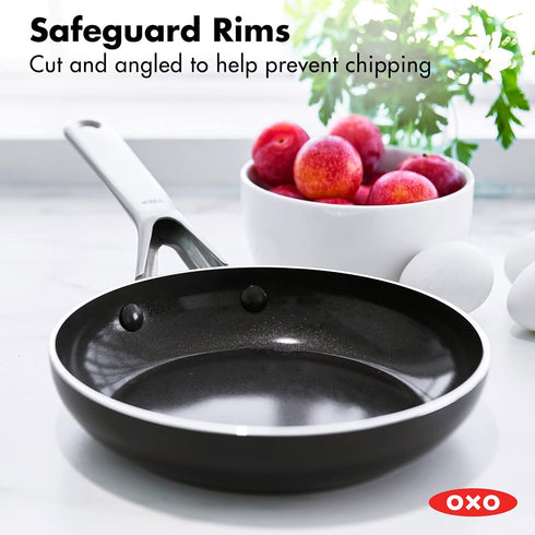 OXO Agility Series 8" Frying Pan Skillet, Ceramic Nonstick, PFAS-Free, Induction Suitable, Dishwasher Safe