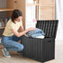 31 Package YITAHOME Gallon Outdoor Storage Deck Box, Waterproof Resin Delivery and Storage Box with Lockable Lid