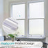 Coavas Window Privacy Film, Frosted Glass Window Clings, Decorative Bathroom Door Window Coverings