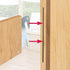Bitray Wood Bed Plates, 4pcs Wood Bed Rail Hook Plates for Bed Frame Bracket Headboard Footboard Replacement