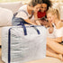 Clear Storage Bags with Zipper - 75L Extra Large Capacity for Closet, Underbed Storage Organizer for Clothes, Bedding