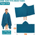 30x60 inch, 3-9 SUN CUBE Kids Hooded Towel, Absorbent Quick Dry Beach Bath Towel, Swim Surf Poncho Wrap Shower, Pool