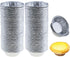 200 Pieces 2.6 Inch Round Pie Tart Small Tin Foil Pans - Disposable Aluminum Mini Pie Pans for Baking