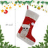 WEWILL 20'' Cute Cat Christmas Stockings, Embroidered Xmas Socks Holiday Party Gift