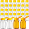 Hoolerry 32 Pieces 5 oz Clear Plastic Honey Bottles Squeeze Honey Containers