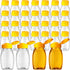 Hoolerry 32 Pieces 5 oz Clear Plastic Honey Bottles Squeeze Honey Containers
