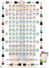 Trends International Guitar Chords II Wall Poster - Learn to Play Guitar, 22.375" x 34", Poster & Mount Bundle
