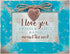 Teal Wood Locket Music Box - I Love You a Bushel and a Peck