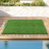 THREE ORANGES 47x31IN, 1.38" Artificial Grass Mat Thick Realistic Dog Potty Grass with Drainage, Cuttable Fake Grass