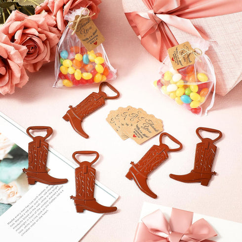 99 Set Meanplan Pcs Cowboy Boot Bottle Opener Cowgirl Western Derby Wedding Party Favor Includes Cowboy Beer Bottle
