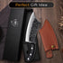 ROCOCO 6.3" Cleaver Butcher Knife, Full Tang with Sheath, Ideal for Home Outdoor BBQ Camping, Great Gift Idea