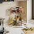 NiHome 2-Tier Acrylic Corner Organizer for Bathroom, Kitchen, Bedroom - Sturdy Makeup Organizer for Vanity Storage
