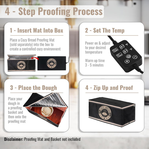 Thermal Insulation Box, Companion Product for the Proofing Mat (10" x 21")