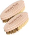 REDECKER Hard and Soft Side Vegetable Brush, Set of 2, Beechwood Handle,