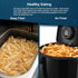Elite Gourmet EAF0201X Personal Compact Electric Hot Air Fryer, Oil-Less Healthy Cooker, 1000W, 2.1 Quart, Black