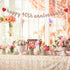 Rose Gold Happy 40th Anniversary Banner for 40th Wedding Anniversary, Forty AF Party, 40th Birthday Decorations