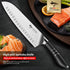 MAD SHARK Premium Santoku Knife - 8 Inch Professional Kitchen Knife, German Stainless Steel, Black