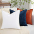 decorUhome Chenille Soft Throw Pillow Covers Set of 2, 18x18 Velvet Neutral Farmhouse Decorative Pillow Covers, Poseidon