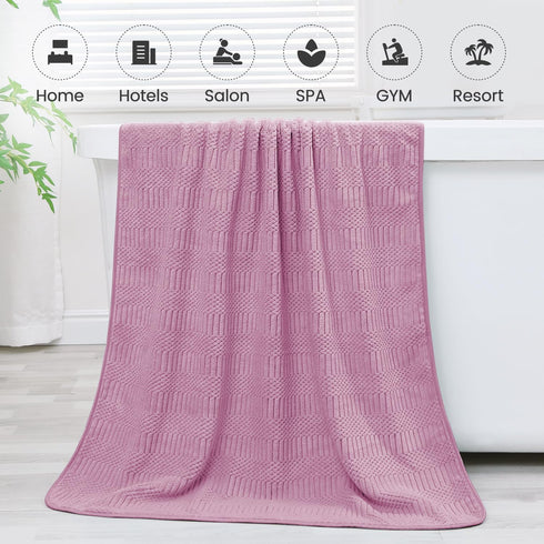JML 2 Pack (30" 60"), Microfiber Bath Towels, Large Bathroom Towel x Oversized, Soft, Super Absorbent and Fast Drying