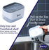 OMAIA 2-in-1 Dish Soap Dispenser with Sponge Holder - Smart Kitchen Organizer for Sink Countertop