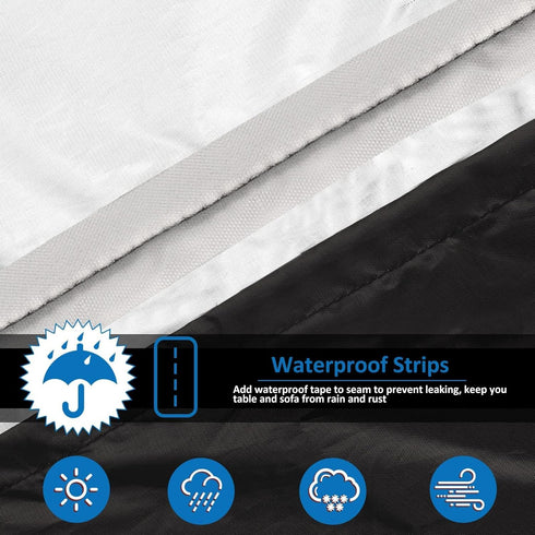 55x55 Dust55" 55" 35" Wanocean Patio Furniture Covers Waterproof, Outdoor Furniture Cover with Storage Bag, Outdoor