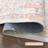 4ft LIVEBOX Pink Round Rug - Machine Washable Circle Rug for Living Room, Non-Shedding Vintage Circular Carpet Bedroom
