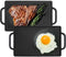 GasSaf Cast Iron Double Sided Griddle, Reversible Grill Pan for Indoor Cooking, 13 x 8.25 Stovetop Griddle