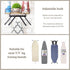 PERFNIQUE Ironing Board Holder, Wall Mount Ironing Board Hanger, Laundry Room Organization with Removable Hooks, Wooden