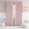 DUALIFE 2 Panels Baby Pink Curtains for Girls Bedroom 70 Inch Wide-