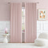 DUALIFE 2 Panels Baby Pink Curtains for Girls Bedroom 70 Inch Wide-