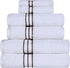 Superior Hotel Turkish Cotton 6 Piece Towel Set, Ultra Plush Spa Quality