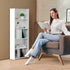 5-Tier ZENY Shelf Bookcase, Freestanding Wood Storage Display Open Bookshelf for Home Office, White