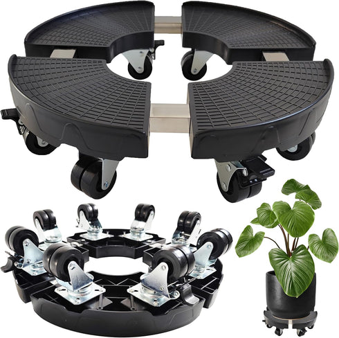 NOAMOO 15-20 Inch Plant Caddy with Wheels Outdoor Indoor, Large Rolling Plant Stand