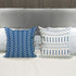 YCOLL 18x18 Pillow Covers Set of 4 - Modern Outdoor Linen Fabric Throw Pillow Case for Couch Bed Car, Light Blue