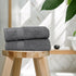 Set 6 100% 24" 50" Large Bath Towels of Cotton Terry x Quick Dry, Soft & Highly Absorbent Grey Towels for Bathroom
