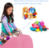 Posh Stuffable Kids Stuffed Animal Storage Bean Bag Chair Cover - Large 38" Solid Pink Toy Organizer for Children