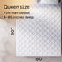 Niagara Cotton Mattress Protector Queen 60x80, Non Noisy Cooling Breathable Ultra Plush, Fits 20 Inches Deep